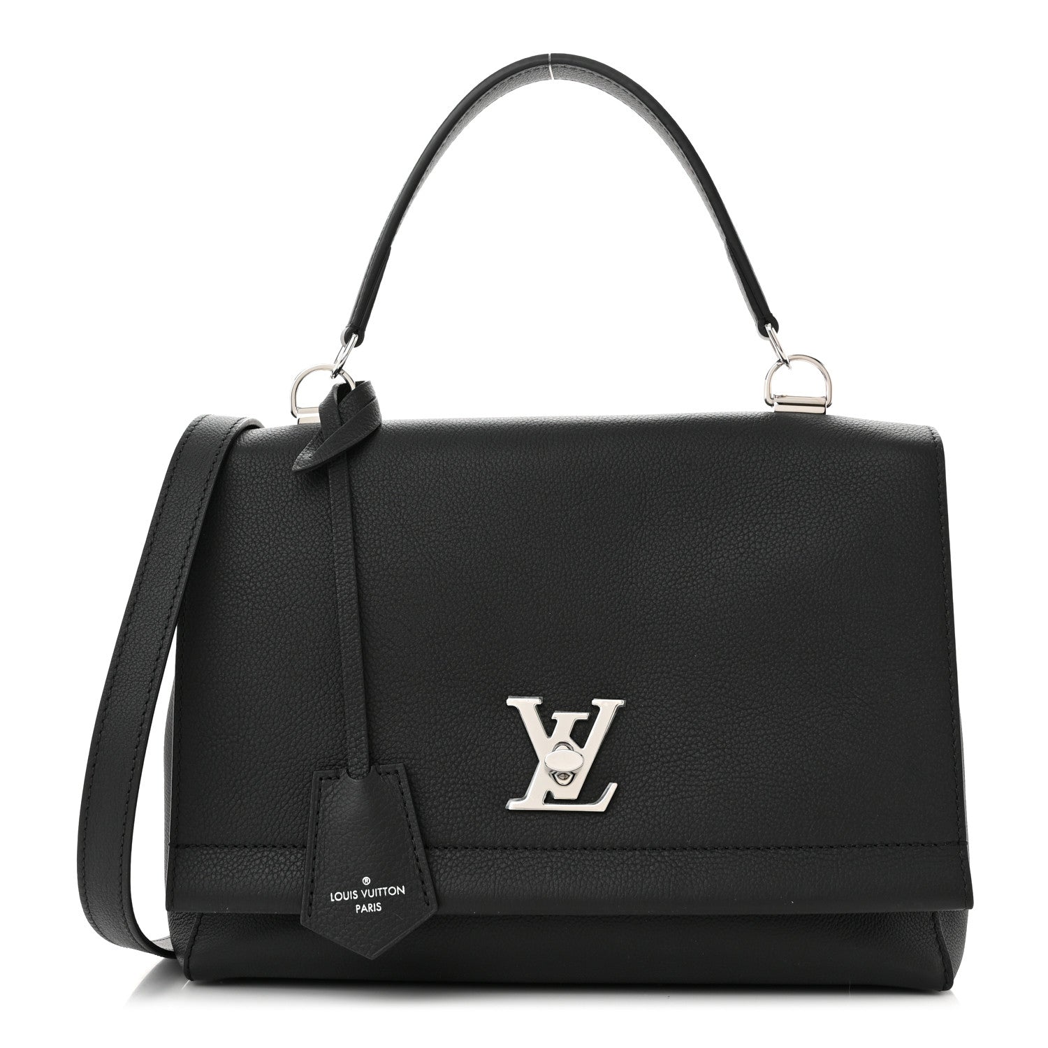 Louis Vuitton Soft Calfskin Lockme II Top Handle Black 1 of 9