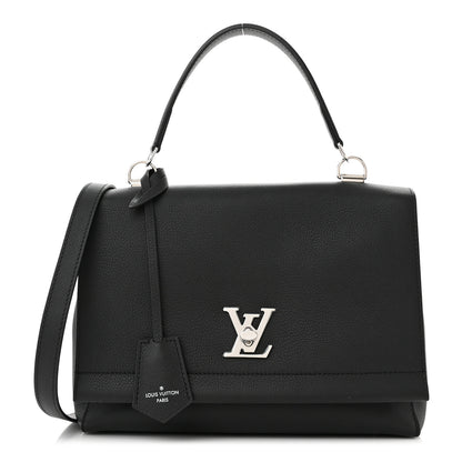 Louis Vuitton Soft Calfskin Lockme II Top Handle Black 1 of 9