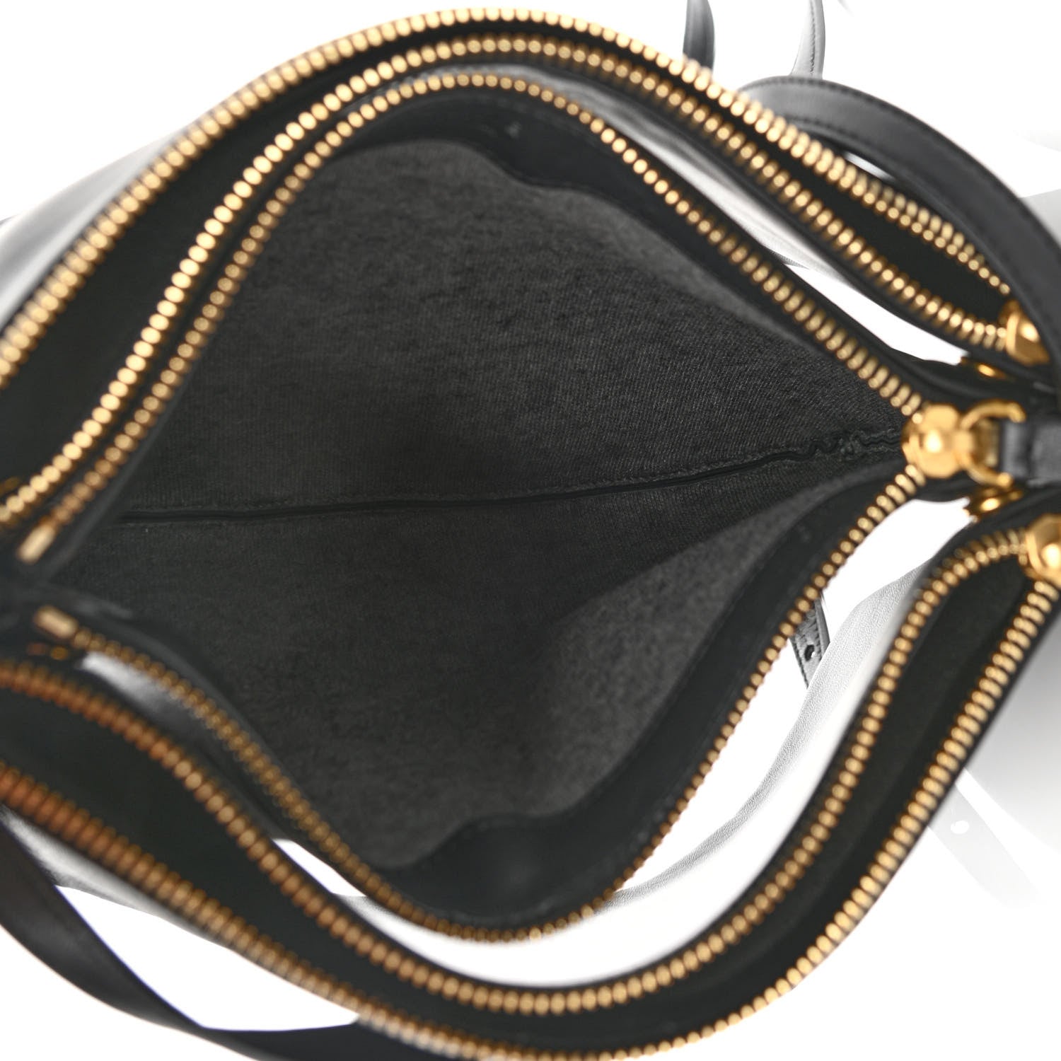 Celine Lambskin Large Trio Crossbody Bag Black 7 of 16