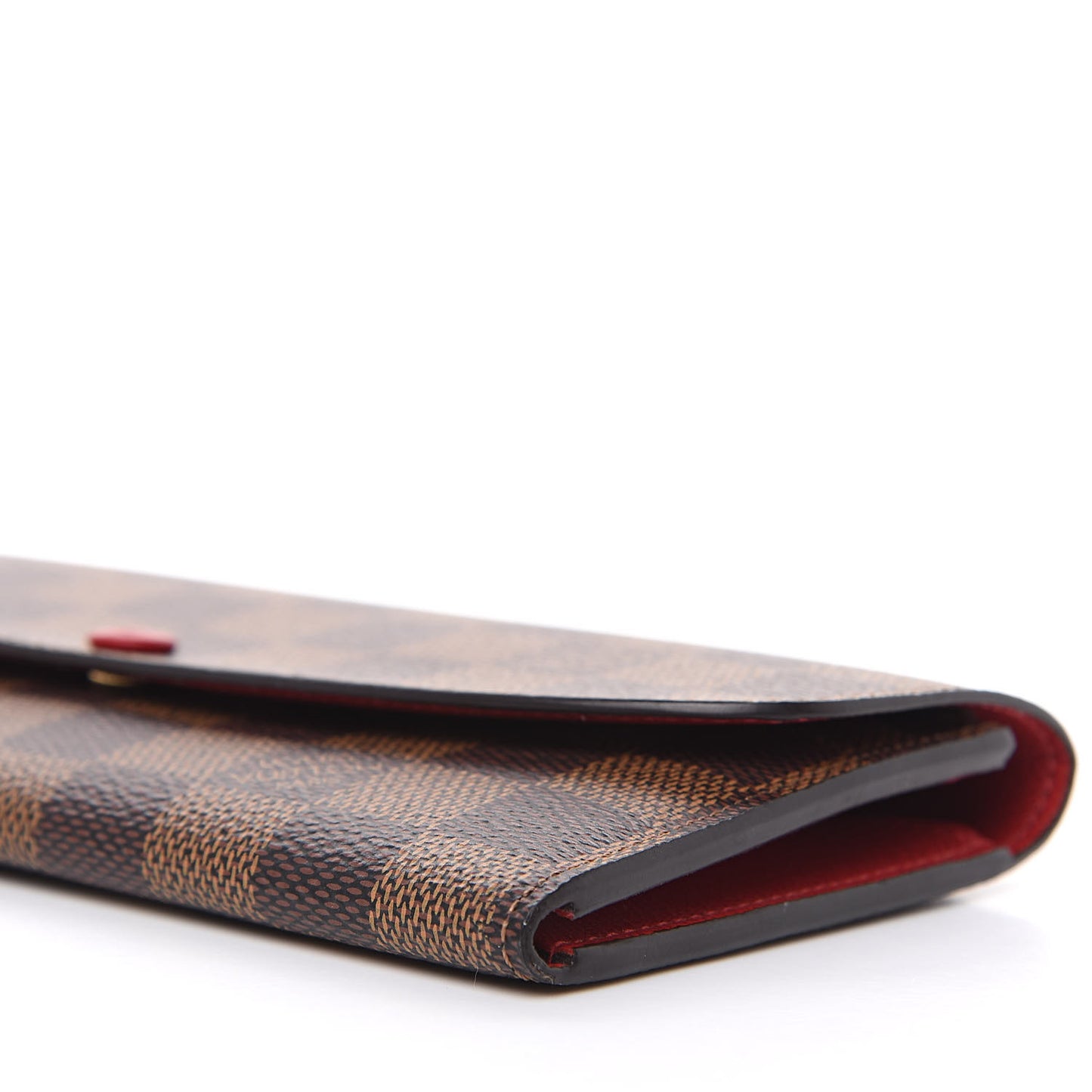 Damier Ebene Emilie Wallet Red