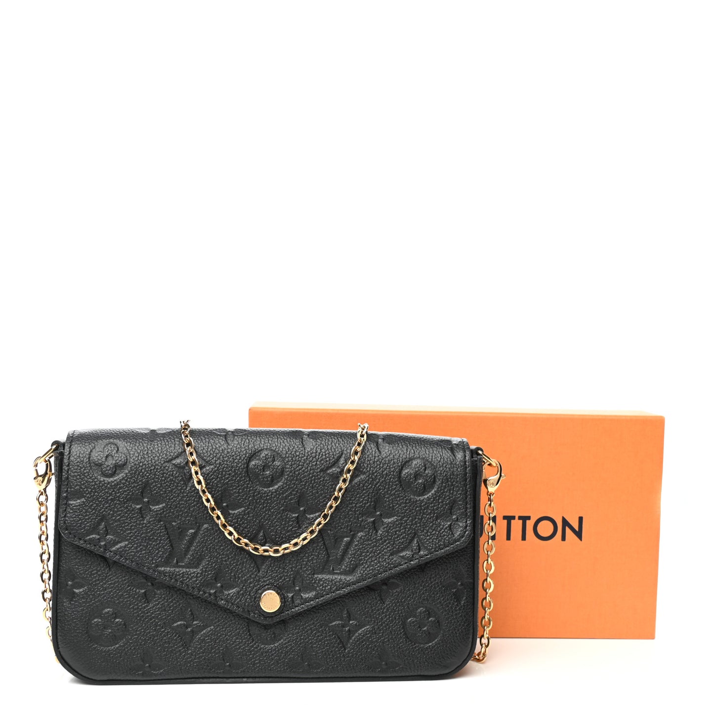 Empreinte Pochette Felicie Chain Wallet Black