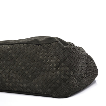 Bottega Veneta Suede Intrecciato Large Knot Hobo 6 of 8