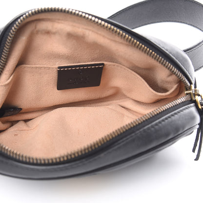 Gucci Calfskin Matelasse GG Marmont Belt Bag 105 42 Black 5 of 15