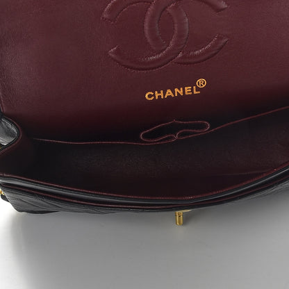 Chanel Lambskin Quilted Medium Double Flap Black 5 of 10