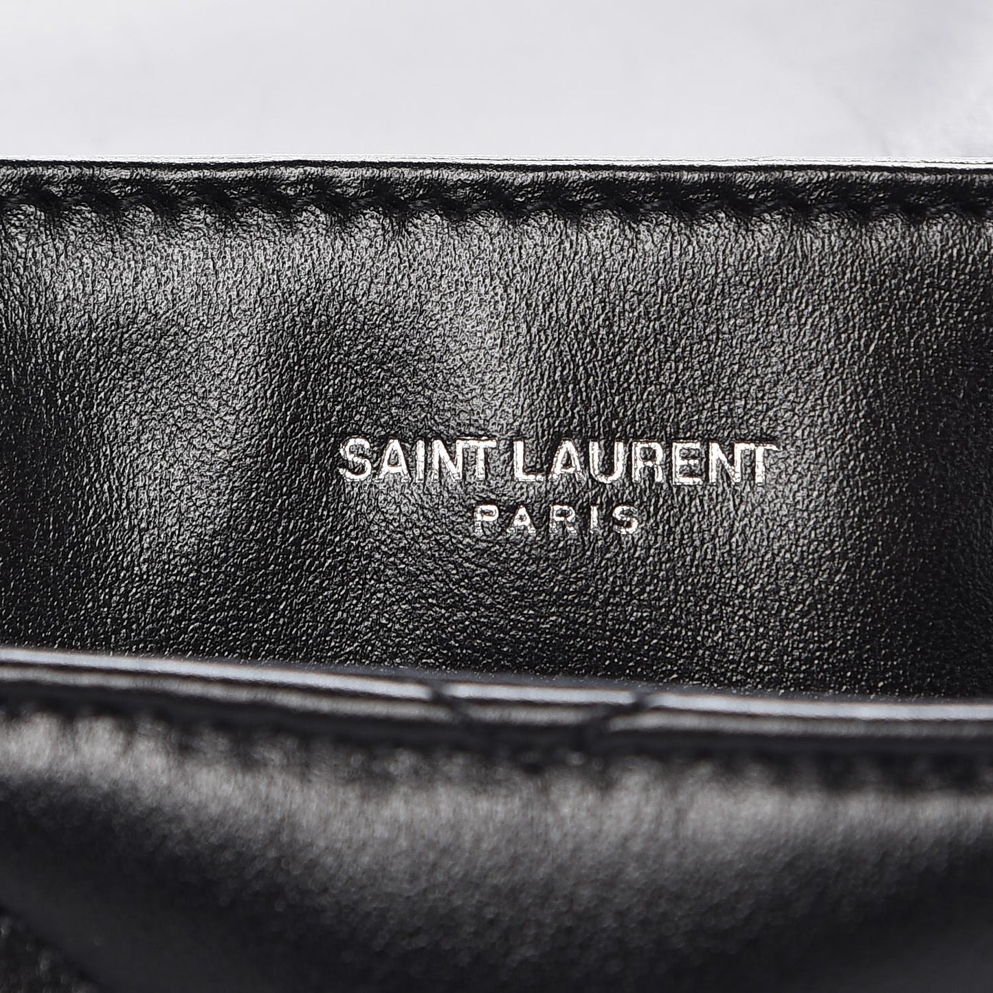 Calfskin Y Quilted Monogram Loulou Shoulder Bag Black
