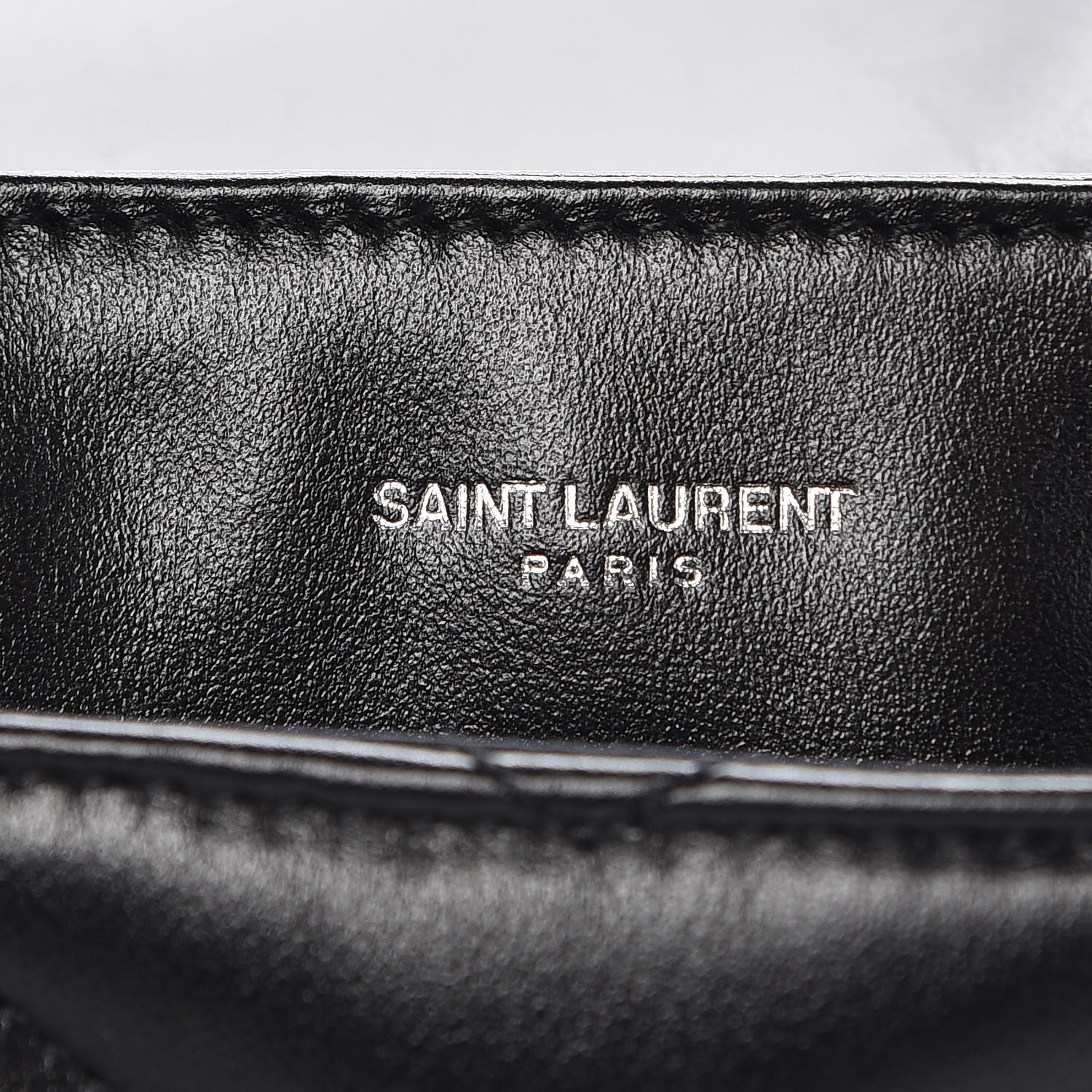 Saint Laurent Calfskin Y Quilted Monogram Loulou Shoulder Bag Black 9 of 9