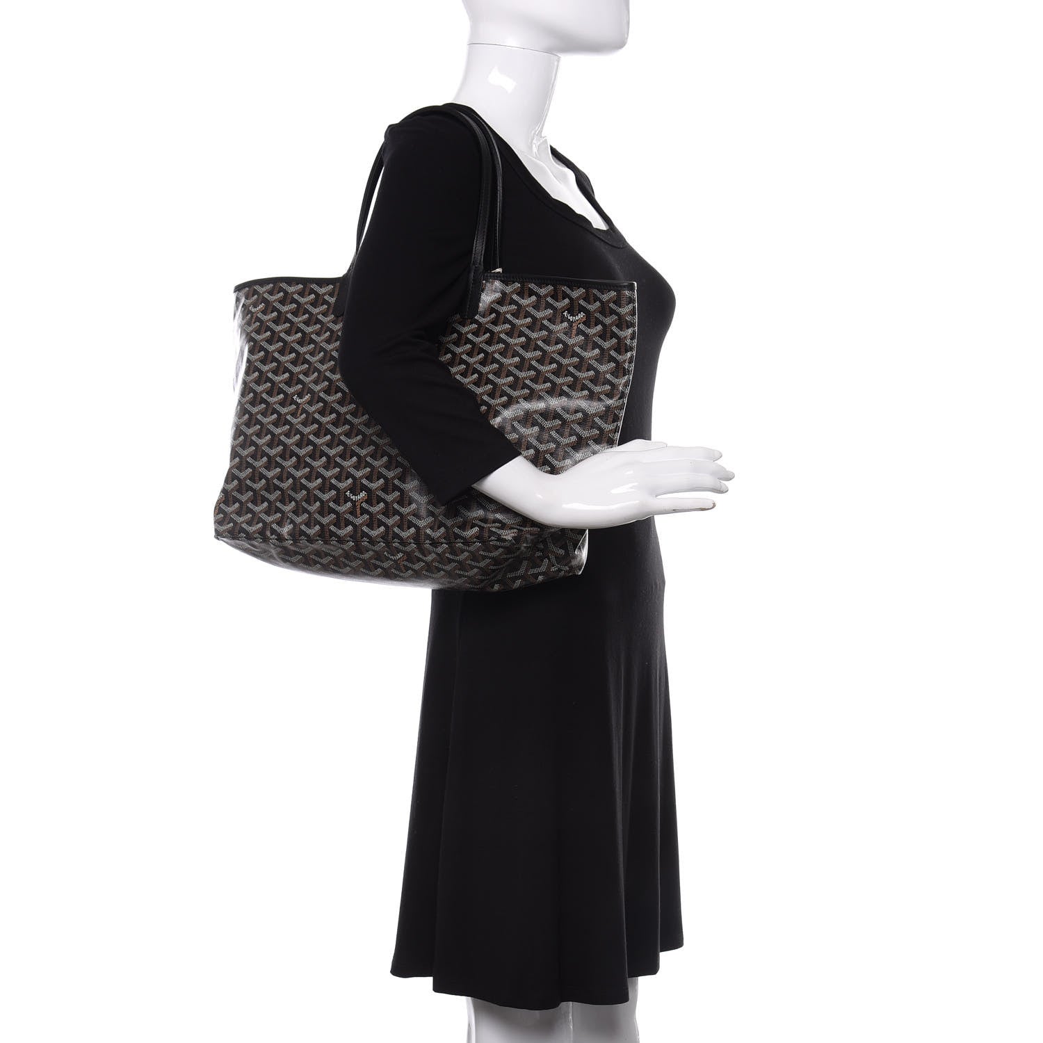 Goyard Goyardine Saint Louis PM Black 2 of 8