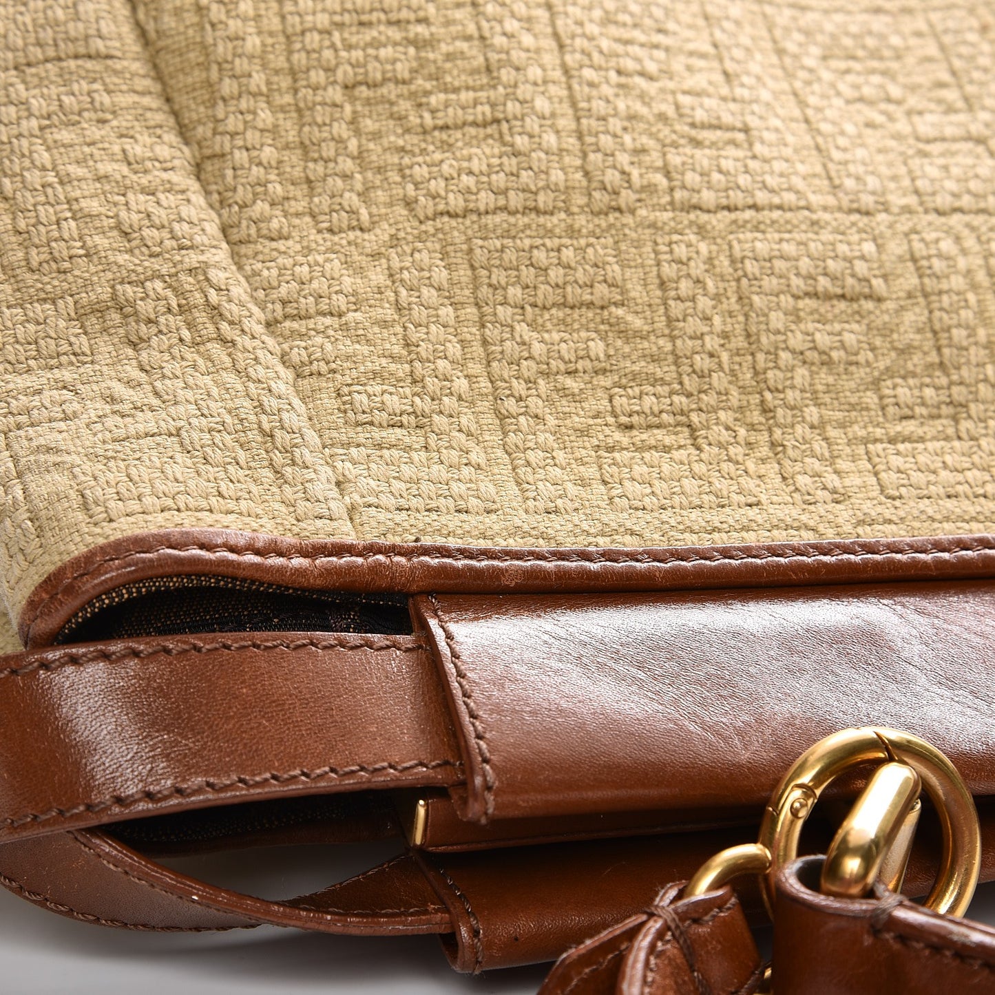 Corda Zucca Large Peekaboo Iconic Satchel Cognac