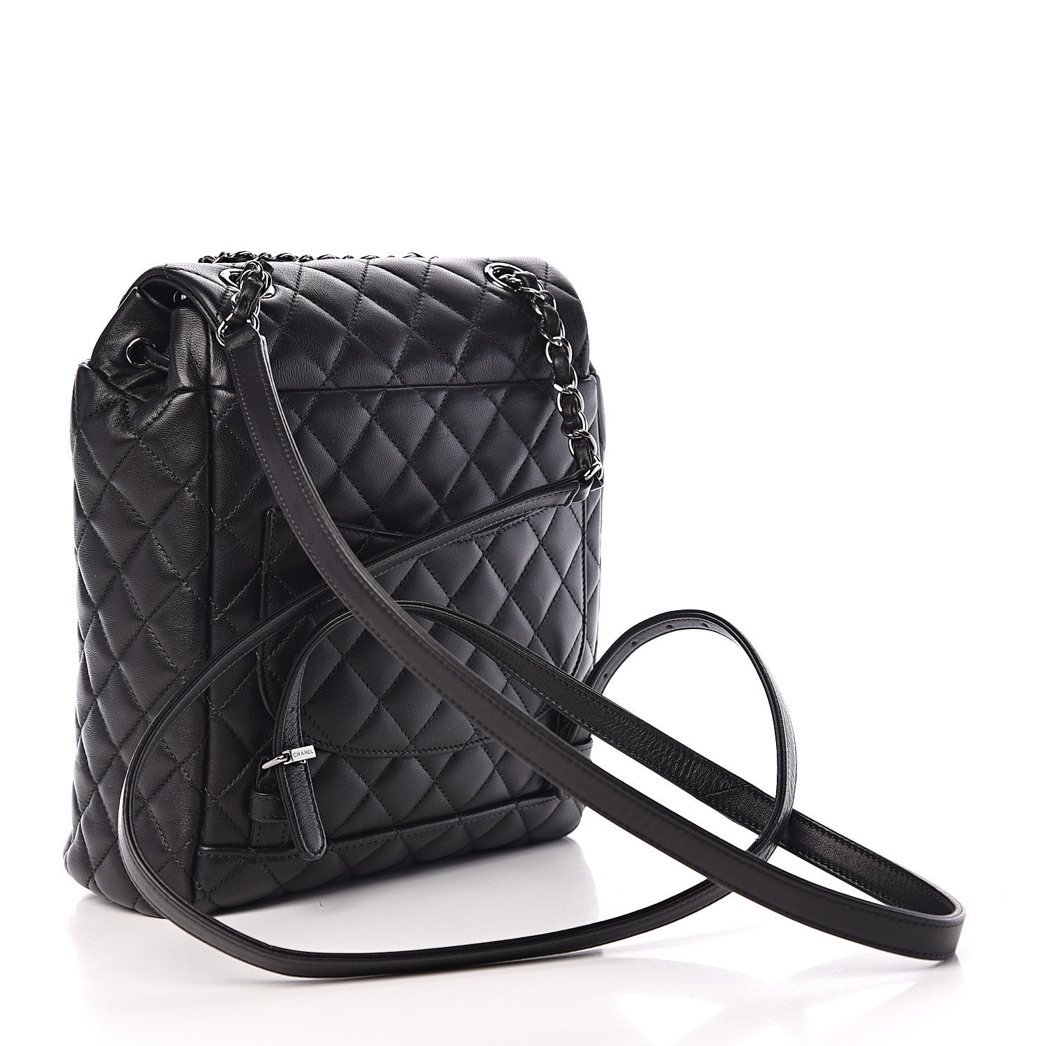 Chanel Lambskin Quilted Small Urban Spirit Backpack Black 2 of 9