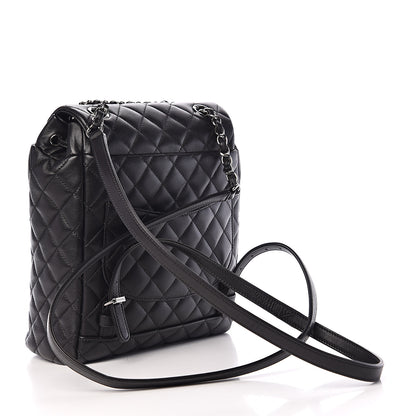 Chanel Lambskin Quilted Small Urban Spirit Backpack Black 2 of 9