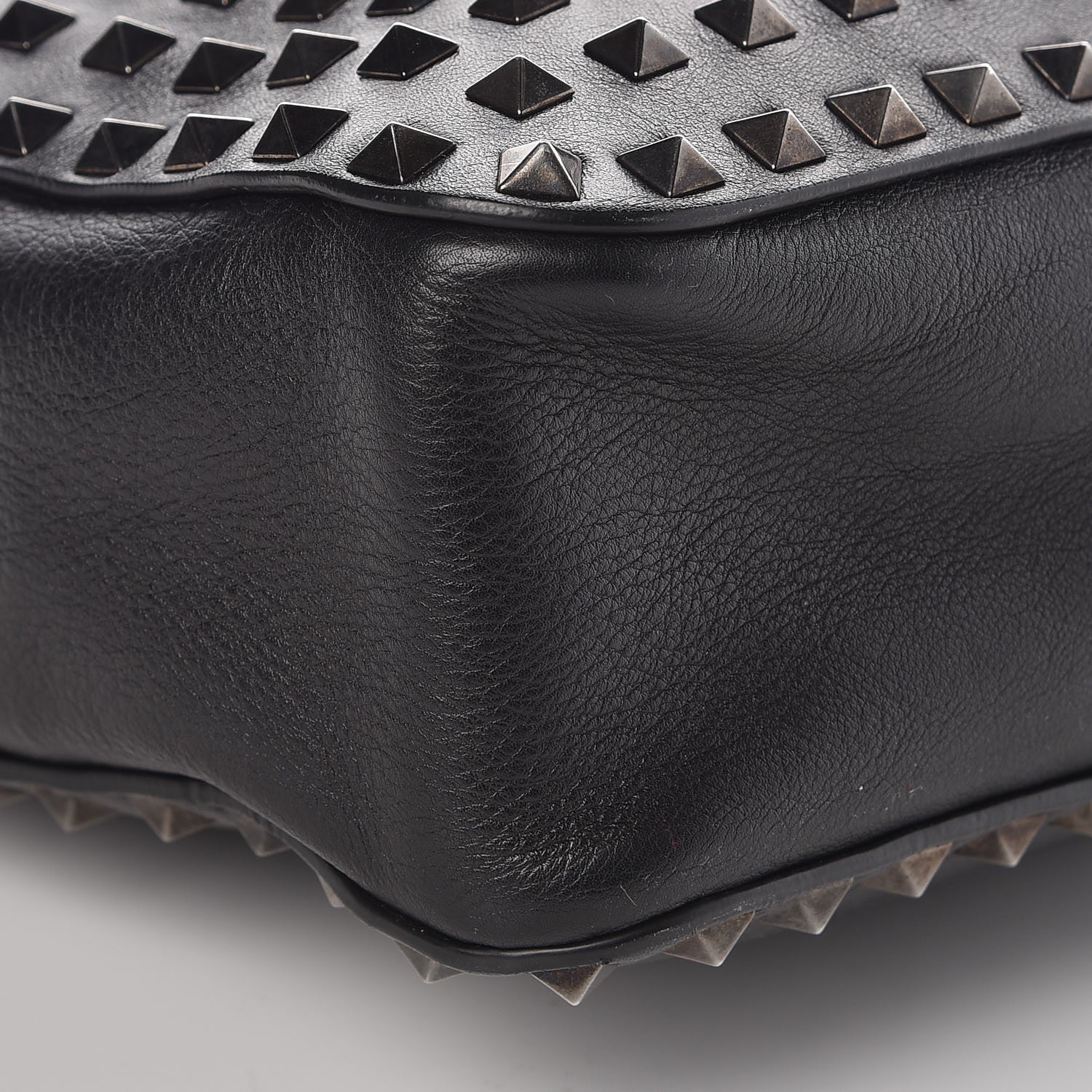 Valentino Garavani Calfskin Rockstud All Over Flip-Lock Messenger Bag Black 8 of 9