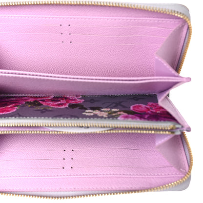 Louis Vuitton Metallic Monogram LV Garden Zippy Wallet Silver 5 of 9