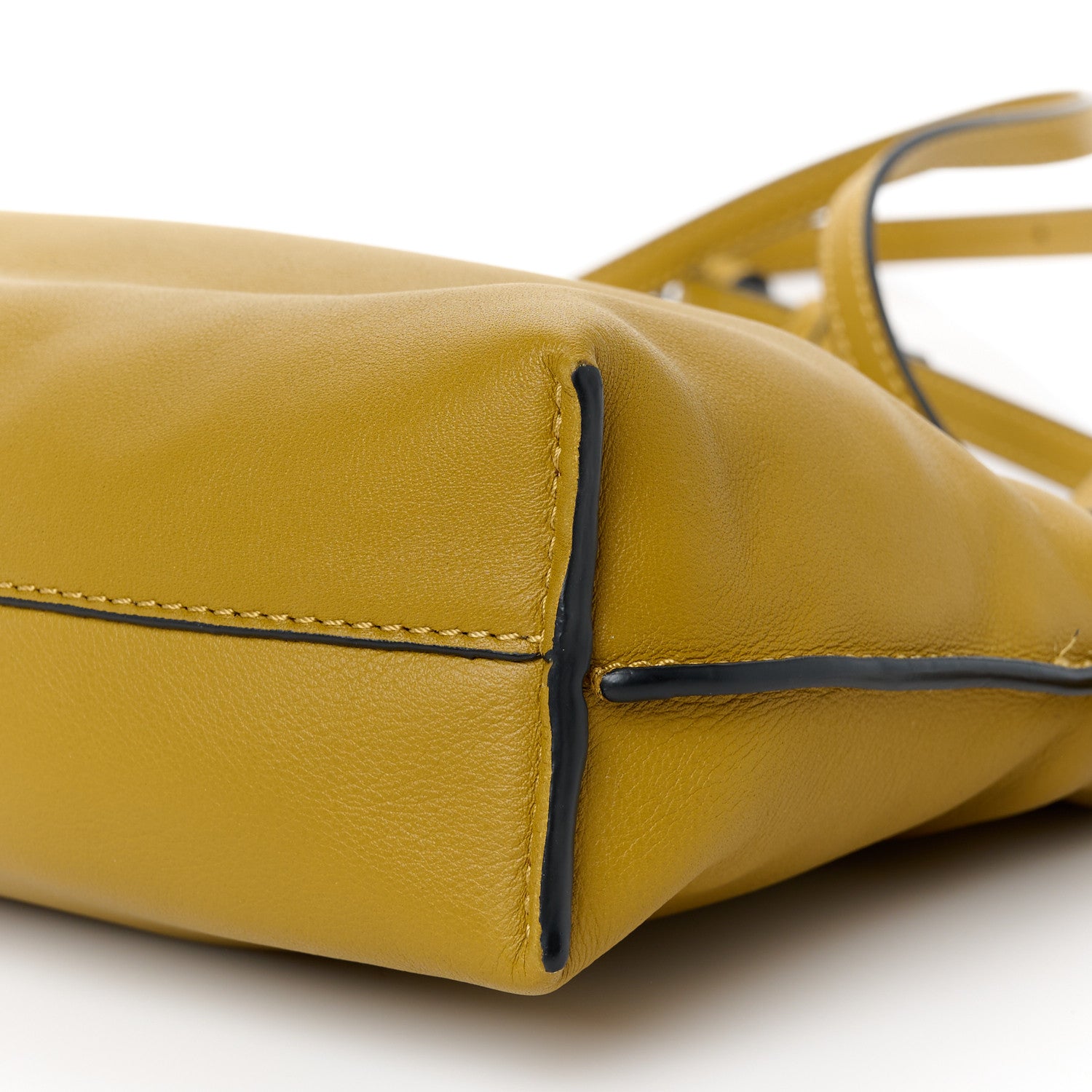 Loewe Calfskin Mini Flamenco Knot Clutch Ochre 10 of 10