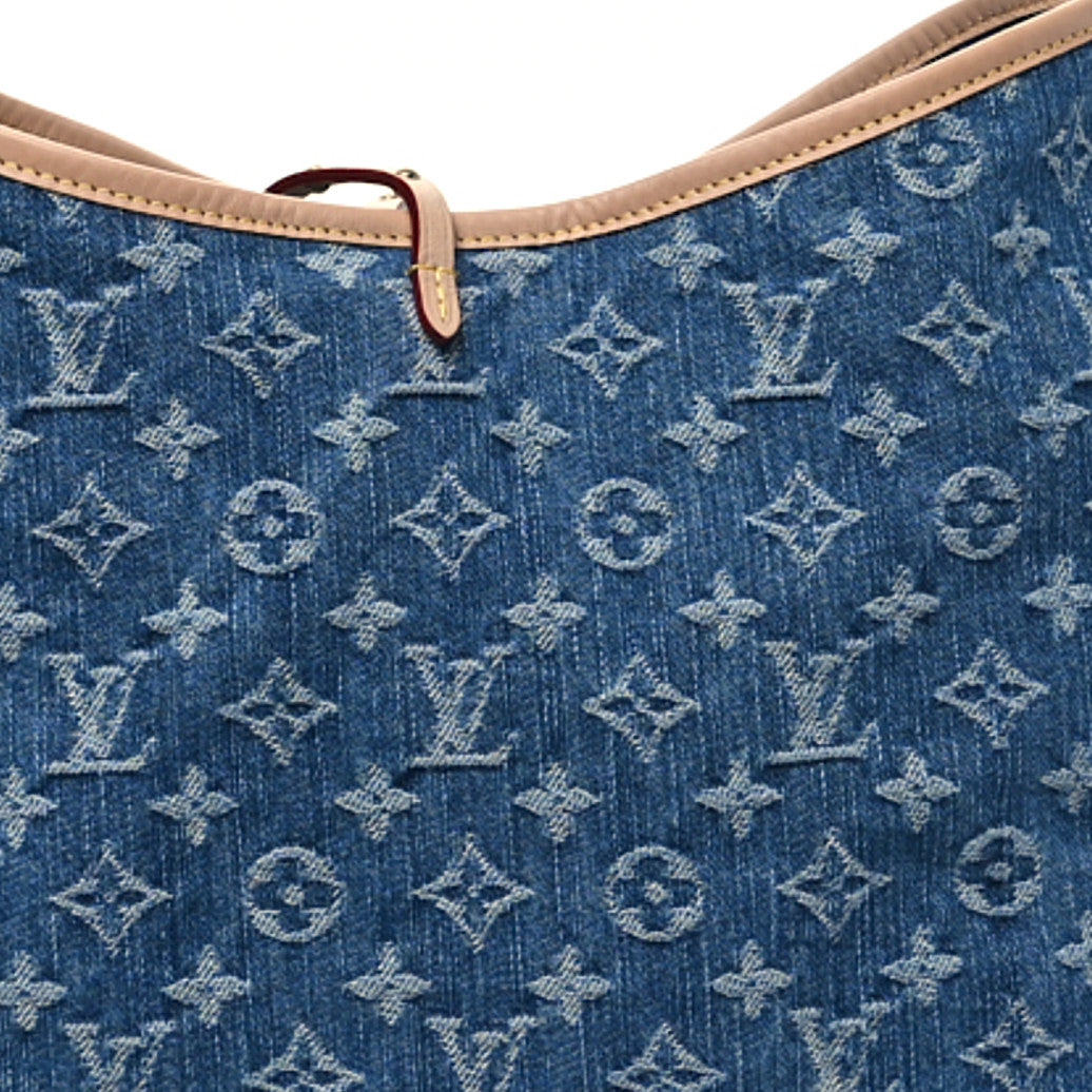 Monogram Denim CarryAll MM Blue