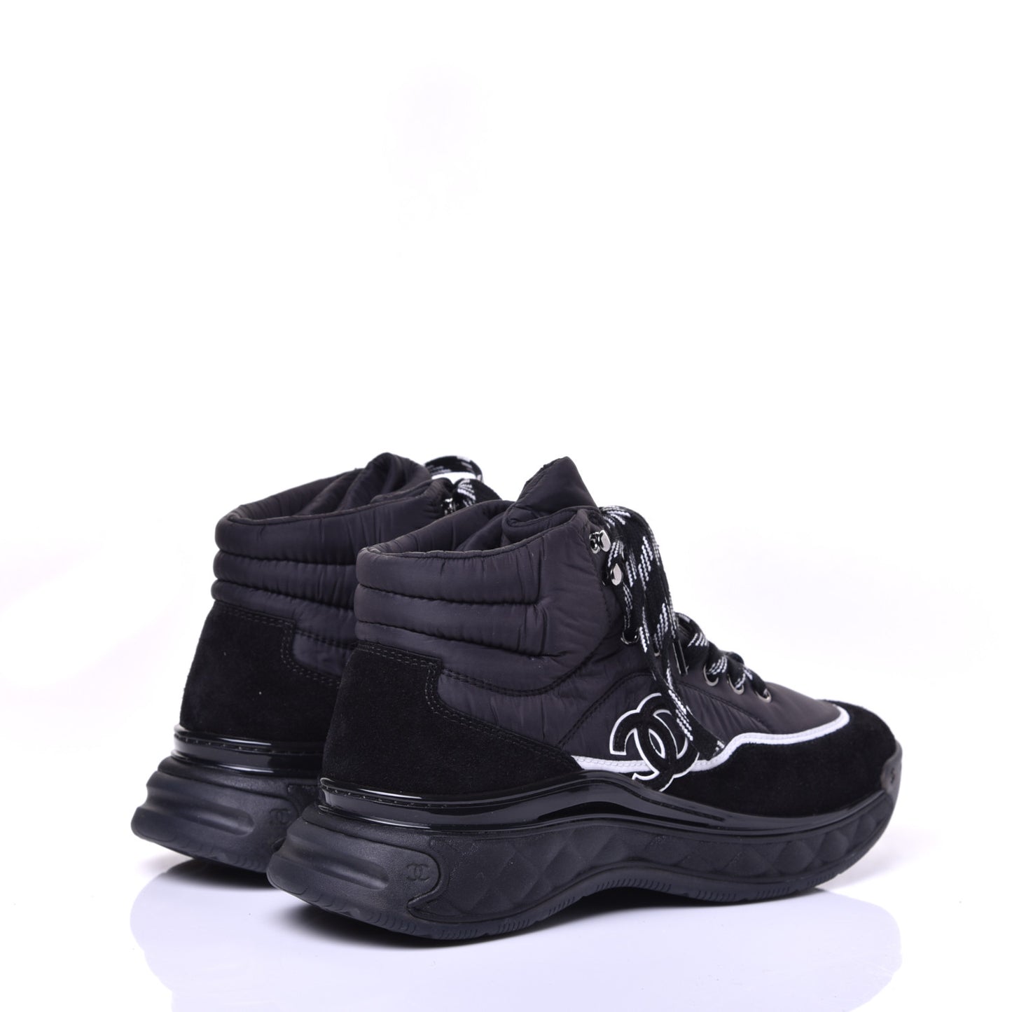 Fabric Suede Womens CC Sneakers 39 Black