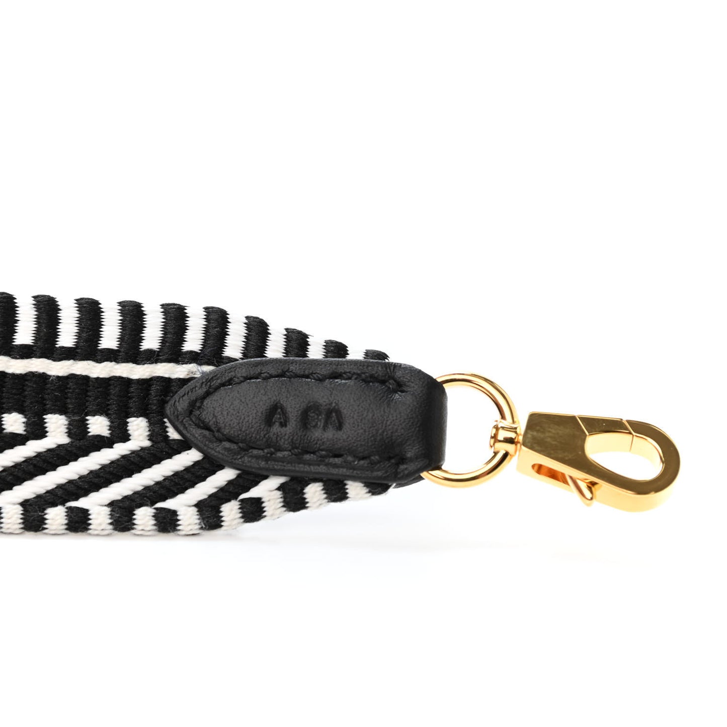 Toile Swift 25mm Sangle Cavale Shoulder Strap Black Ecru