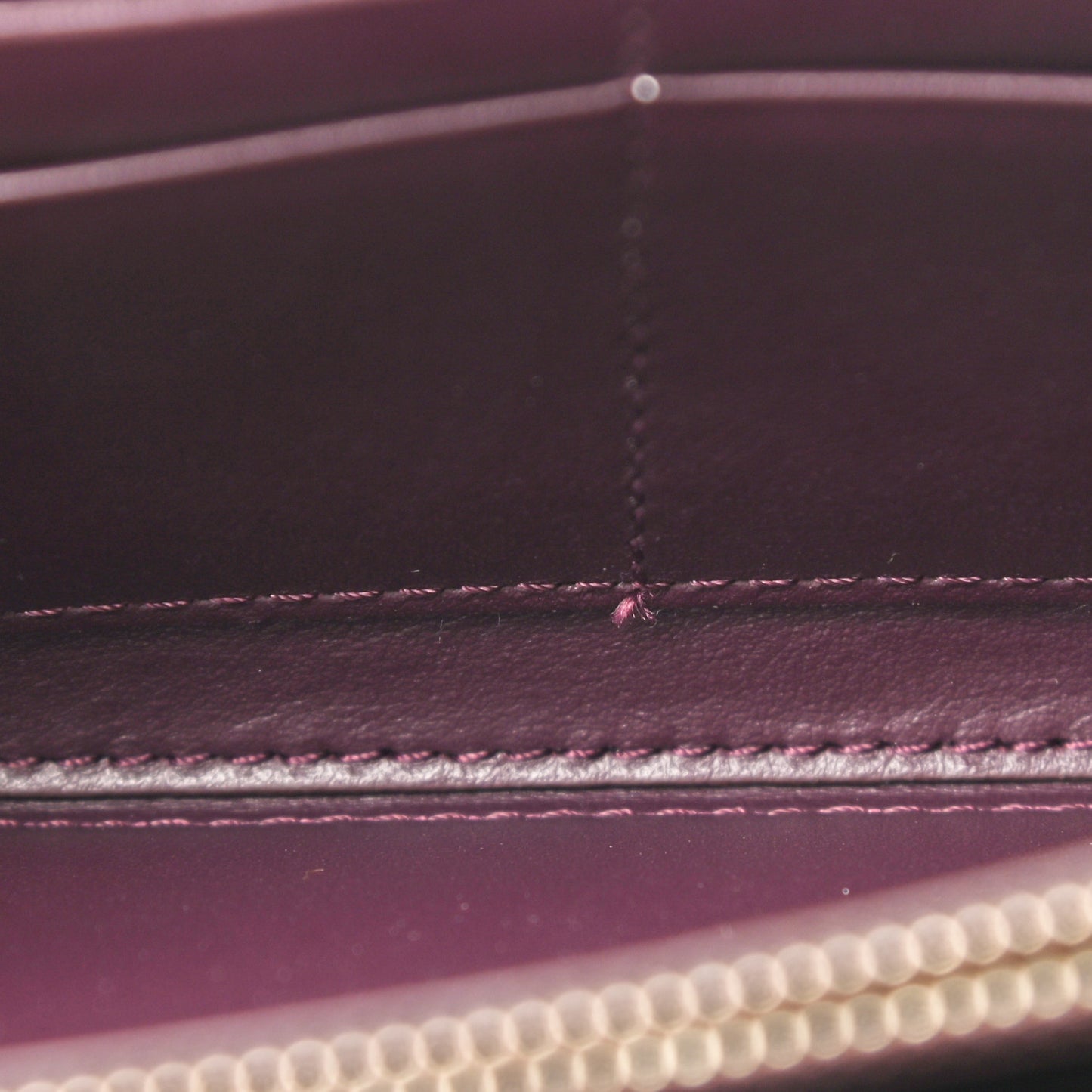 Nappa Zip Around Wallet Pink