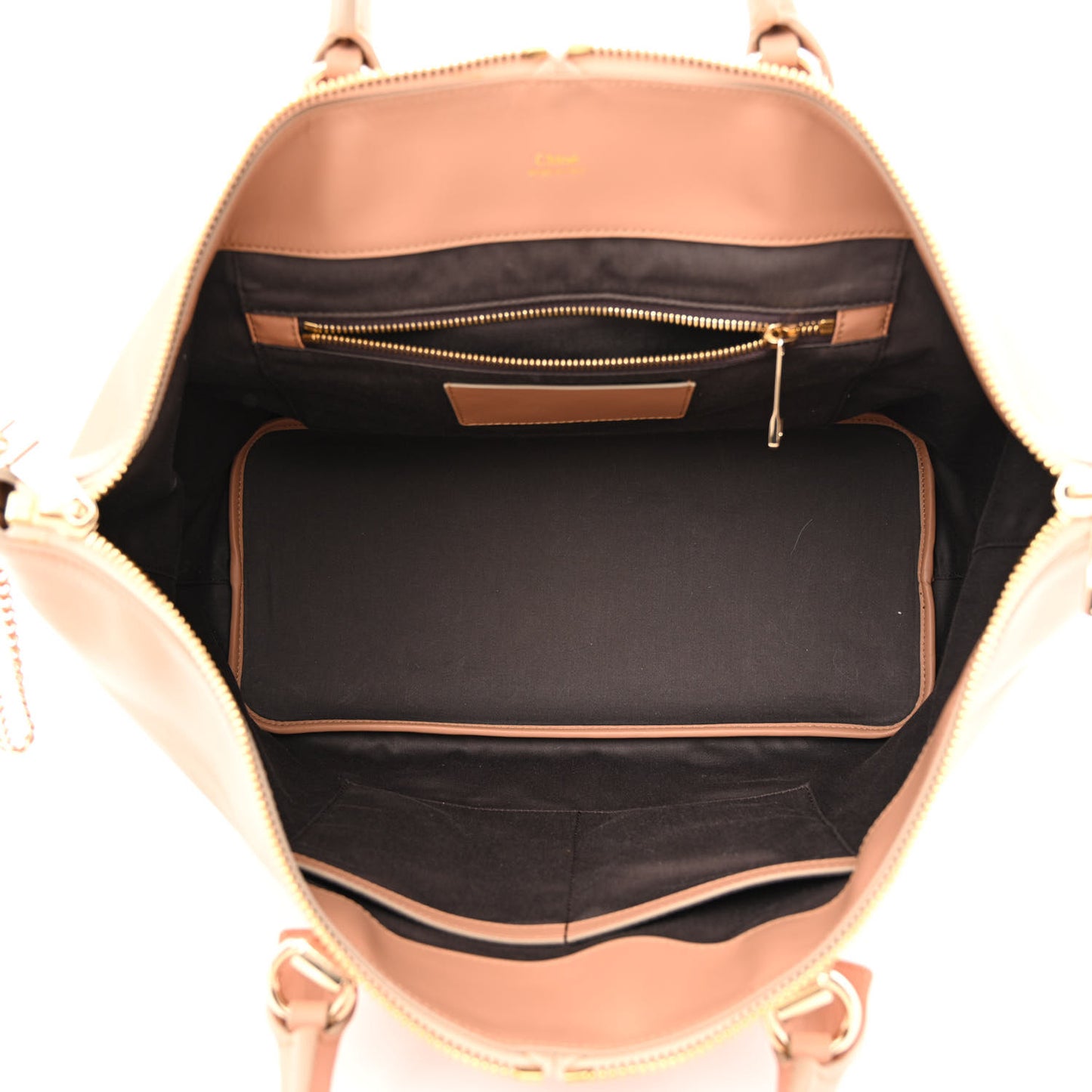 Smooth Calfskin Large Baylee Tote Beige Pink