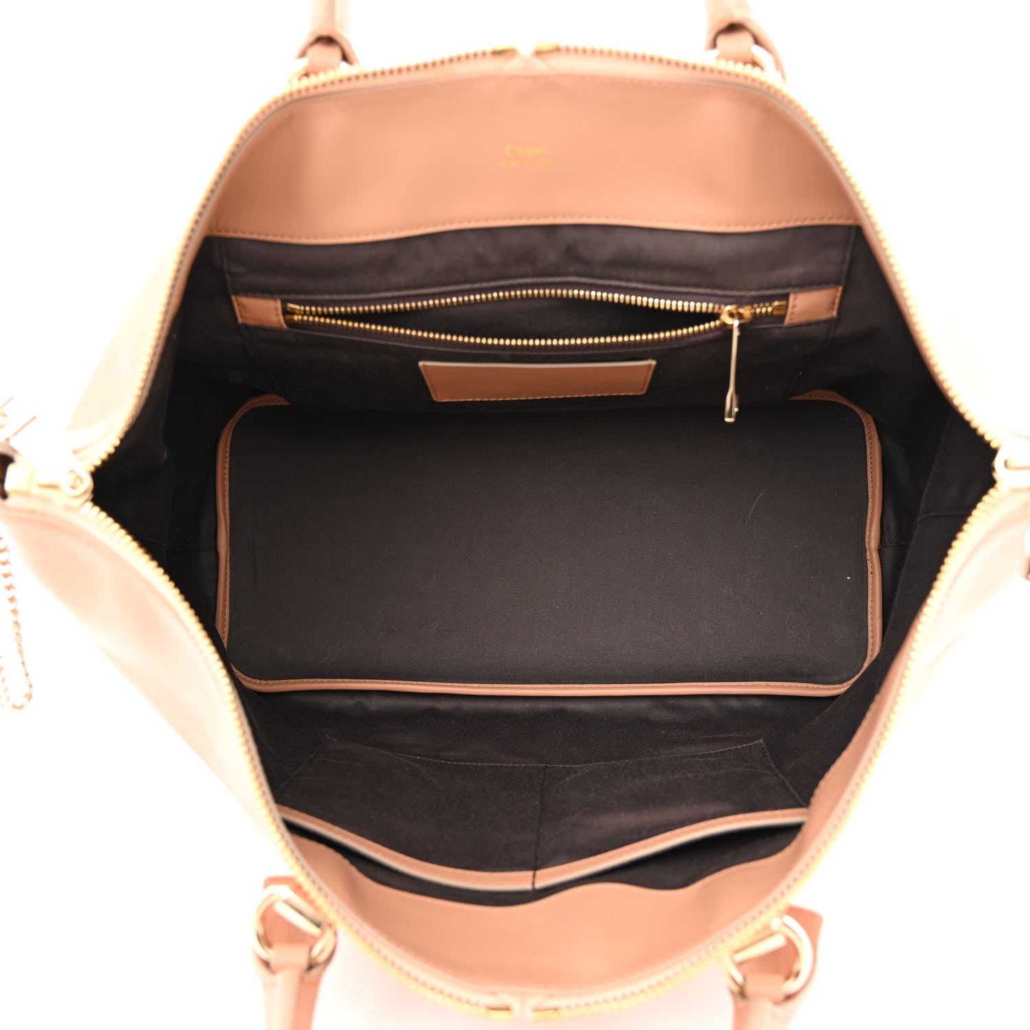 Chloe Smooth Calfskin Large Baylee Tote Beige Pink 5 of 10