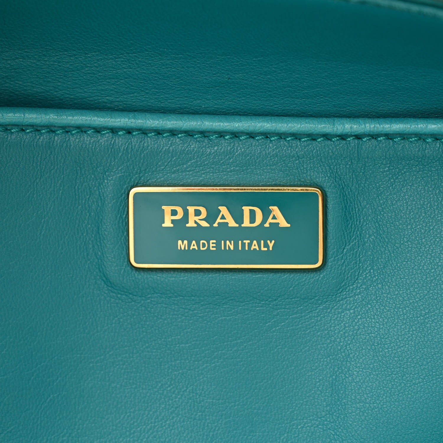 Prada Ostrich Medium Galleria Double Zip Tote Turchese 6 of 12