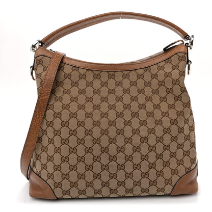 Gucci Monogram Old Libeccio Small Miss GG Hobo Beige Ebony Light Brown 1 of 11
