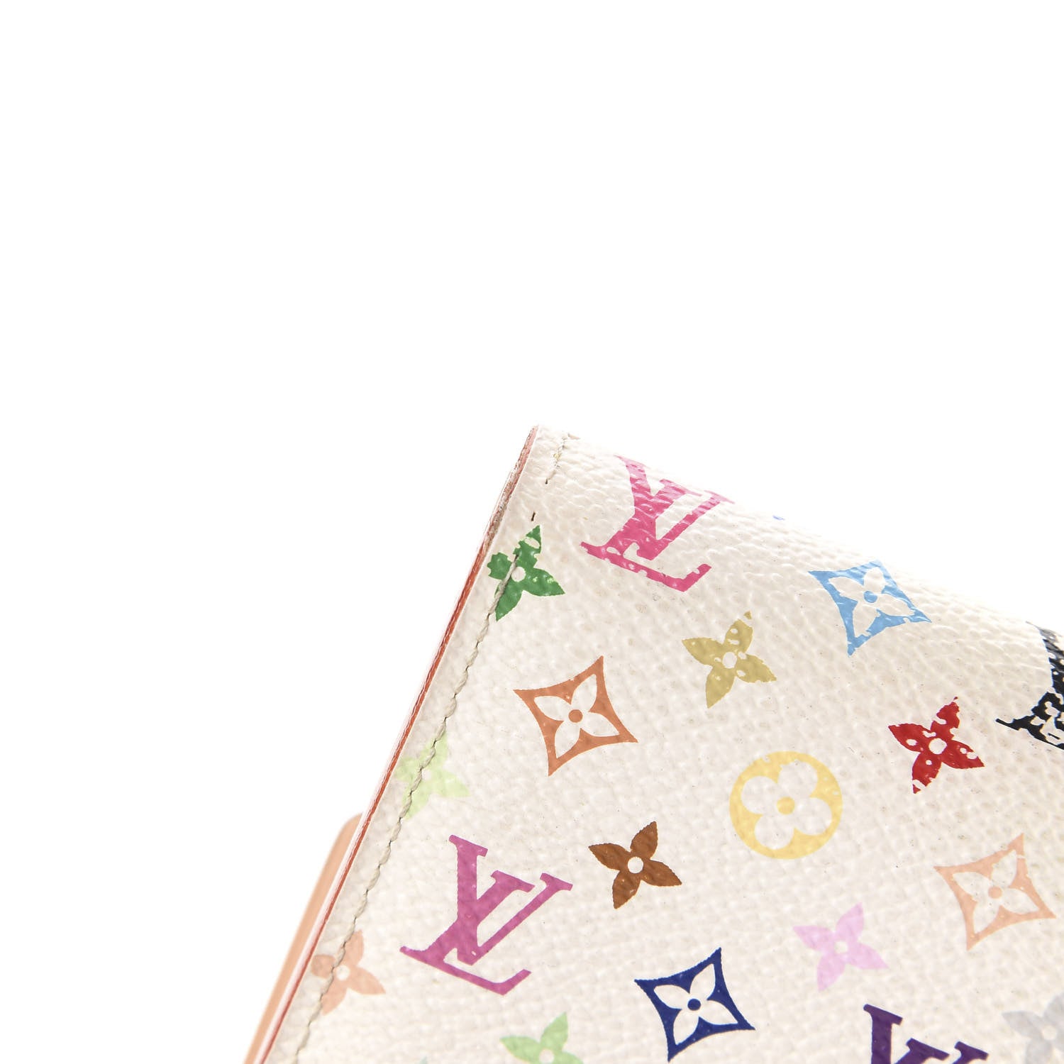 Louis Vuitton Monogram Multicolor Sarah Wallet White 9 of 10