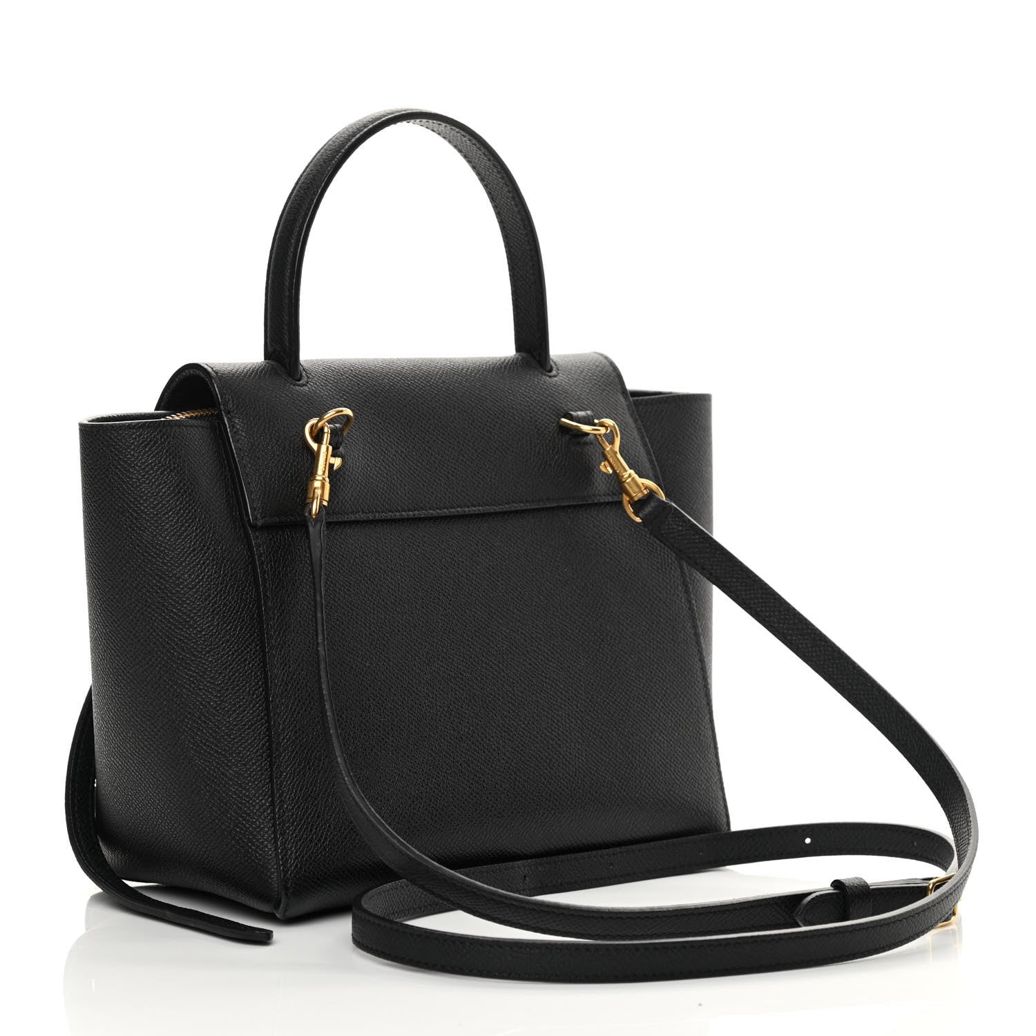 Celine Grained Calfskin Nano Belt Bag Black 3 of 16