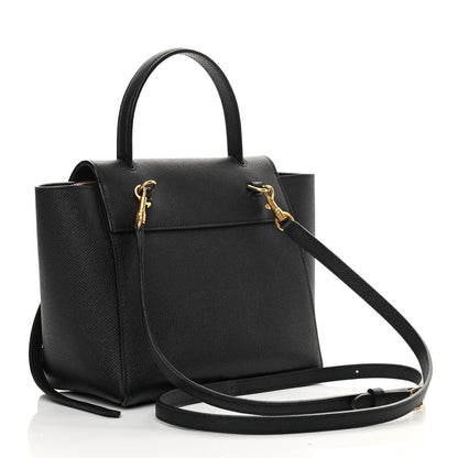 Celine Grained Calfskin Nano Belt Bag Black 3 of 16