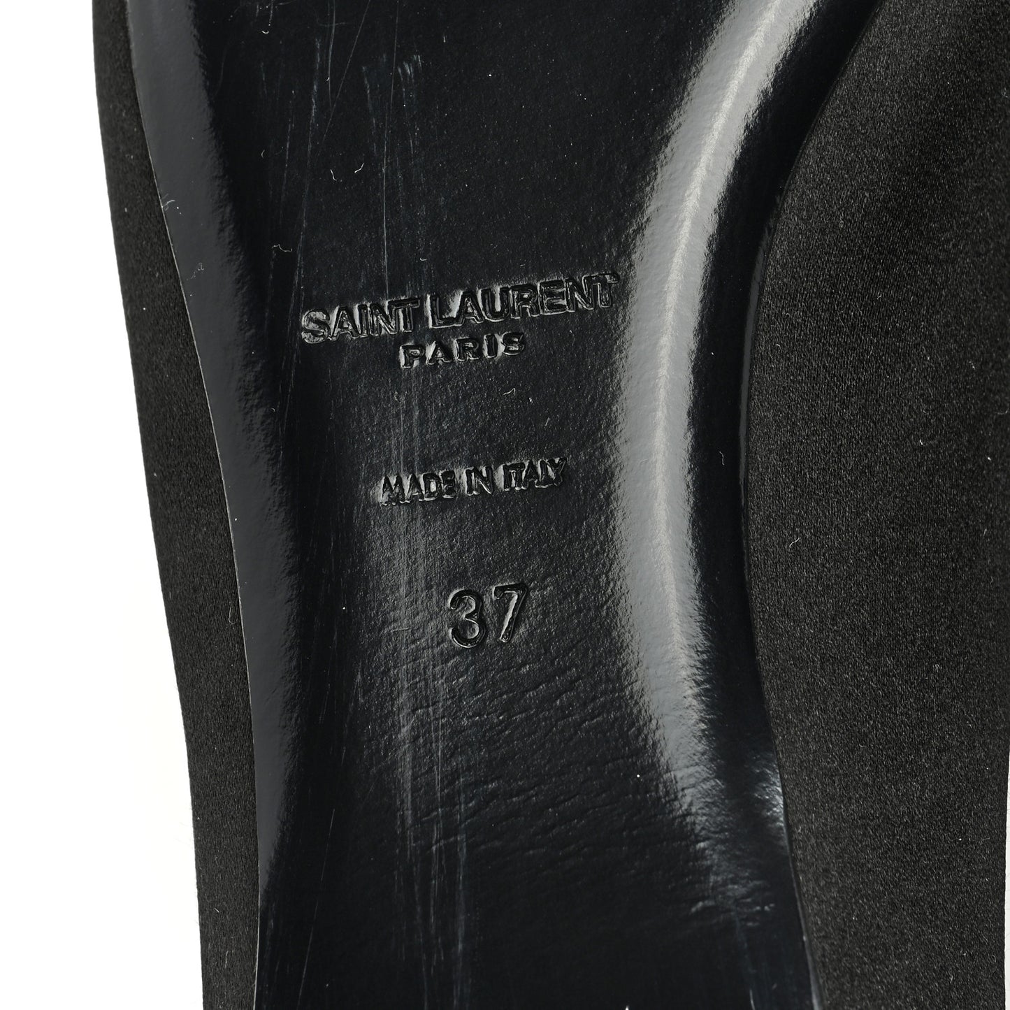 Crepe Satin Lido Slip On Mule 37 Black