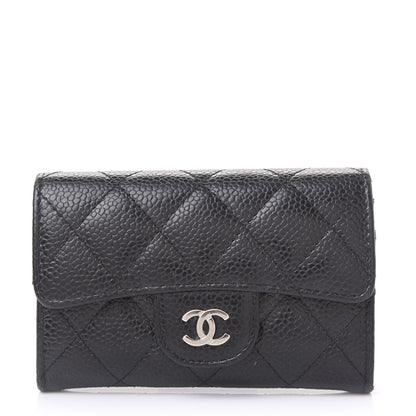 Chanel Caviar Quilted Flap Card Holder Black 1 of 10