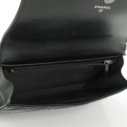 Chanel Lambskin Quilted Boy Wallet On Removable Chain WOC Black 6 of 9