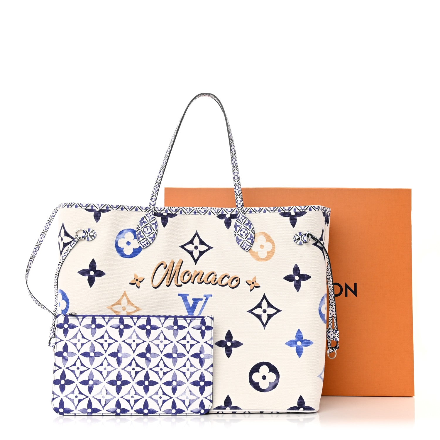 Louis Vuitton Monogram Canvas By The Pool Monaco 2.0 Neverfull GM Set Blue 11 of 11