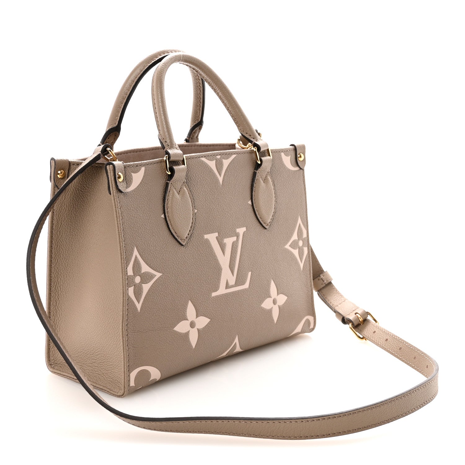 Louis Vuitton Empreinte Monogram Giant Onthego PM Tourterelle Creme 3 of 9