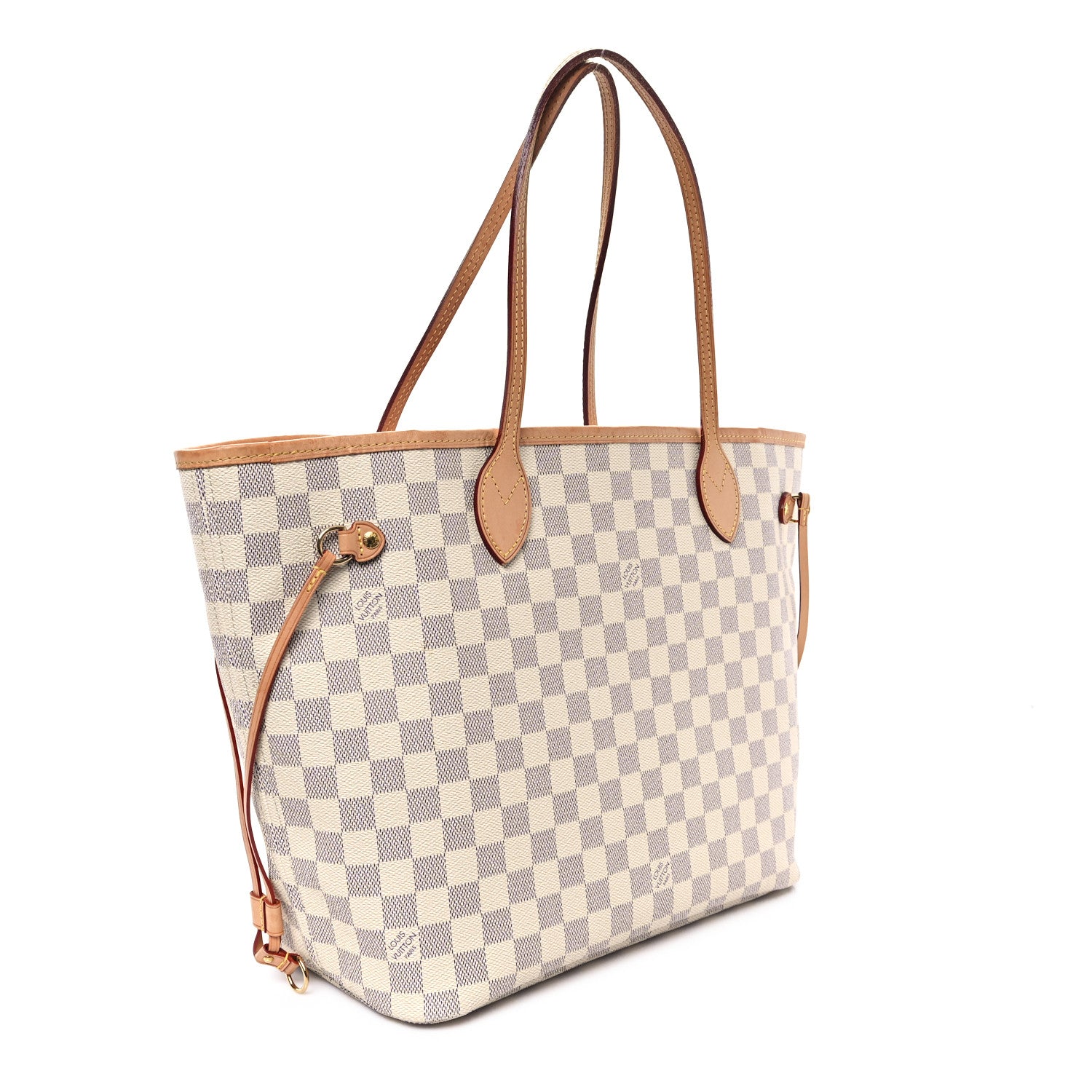Louis Vuitton Damier Azur Neo Neverfull MM Rose Ballerine 4 of 12