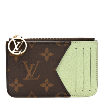Louis Vuitton Monogram Coin Card Holder Light Green 1 of 7