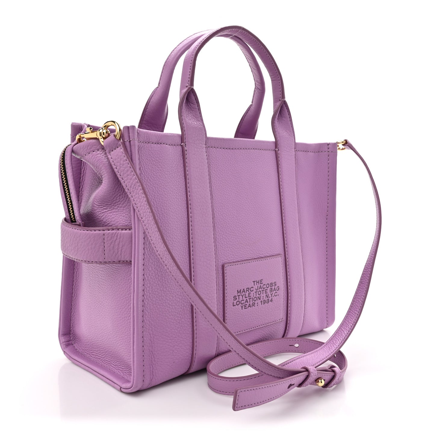Grained Calfskin Medium The Tote Bag Regal Orchid