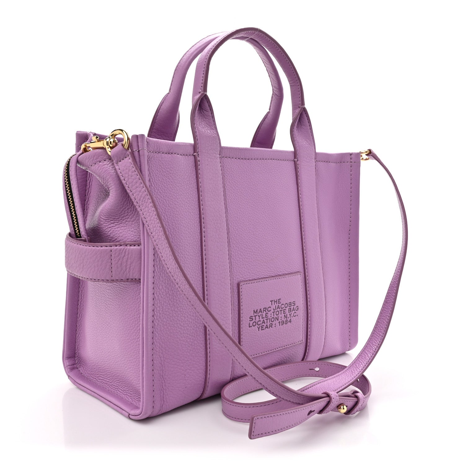 Marc Jacobs Grained Calfskin Medium The Tote Bag Regal Orchid 3 of 15