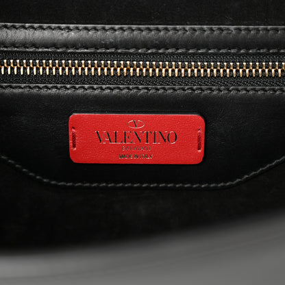 Valentino Garavani Vitello Groumette Small Rockstud Demilune Shoulder Bag 6 of 14