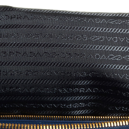 Prada Saffiano Lux Extra Large Galleria Double Zip Tote Bluette 9 of 10
