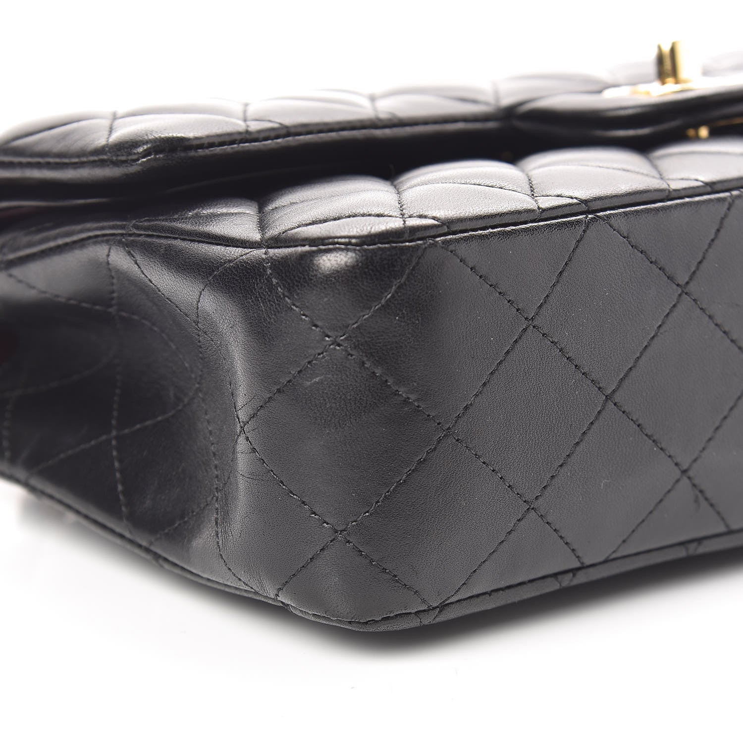 Chanel Lambskin Quilted Medium Double Flap Black 10 of 14