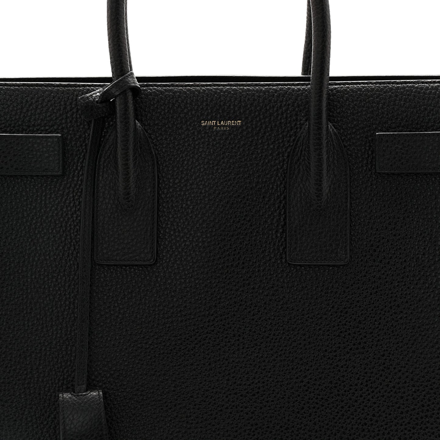 Grained Calfskin Large Sac de Jour Carryall Black