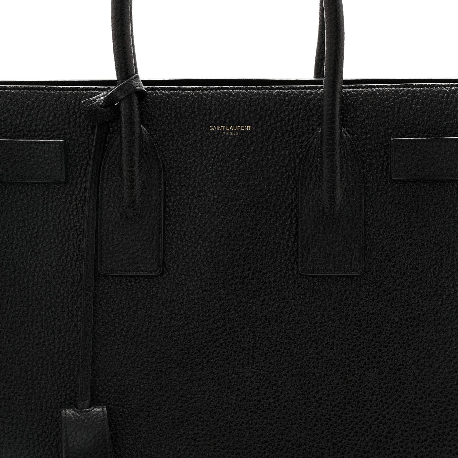 Saint Laurent Grained Calfskin Large Sac de Jour Carryall Black 8 of 10