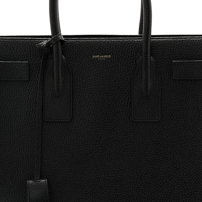 Saint Laurent Grained Calfskin Large Sac de Jour Carryall Black 8 of 10