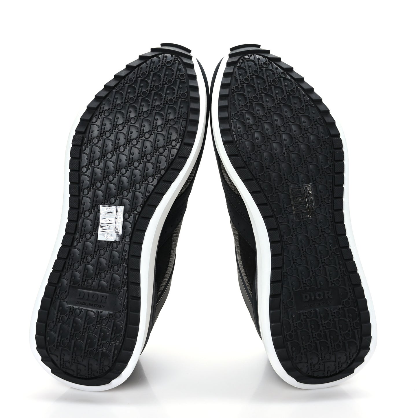 Technical Mesh Calfskin Mens B29 Sneakers 42 Black Grey
