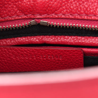 Alexander McQueen Calfskin Mini Skull Padlock Zip Around Tote Red 7 of 10