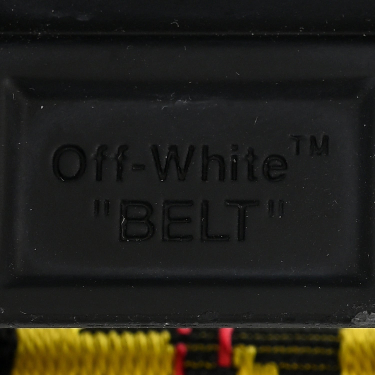 Off-White Industrial Belt Yellow 3 of 6