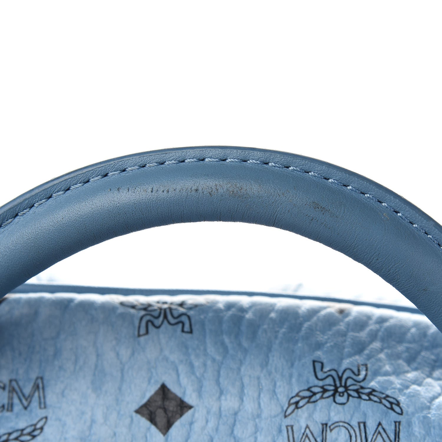 MCM Visetos Backpack Denim 9 of 9