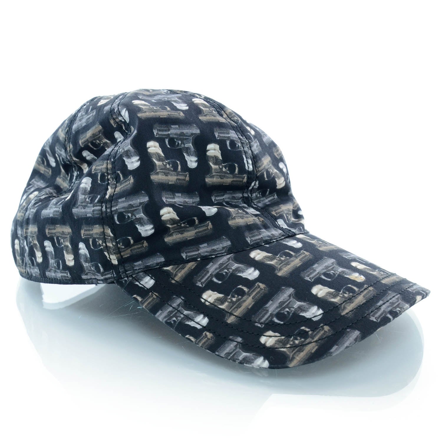 Prada Cotton Leather Gun Cap Large 2 of 8