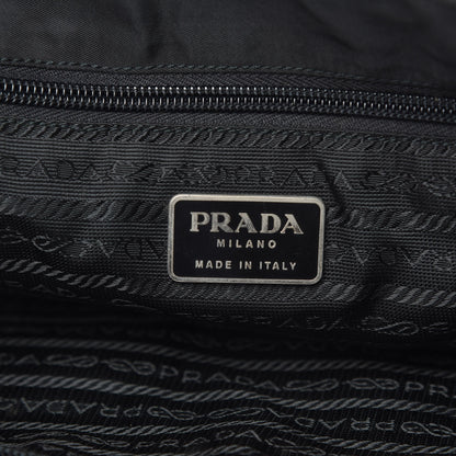 Prada Nylon Flat Messenger Bag Black 6 of 9