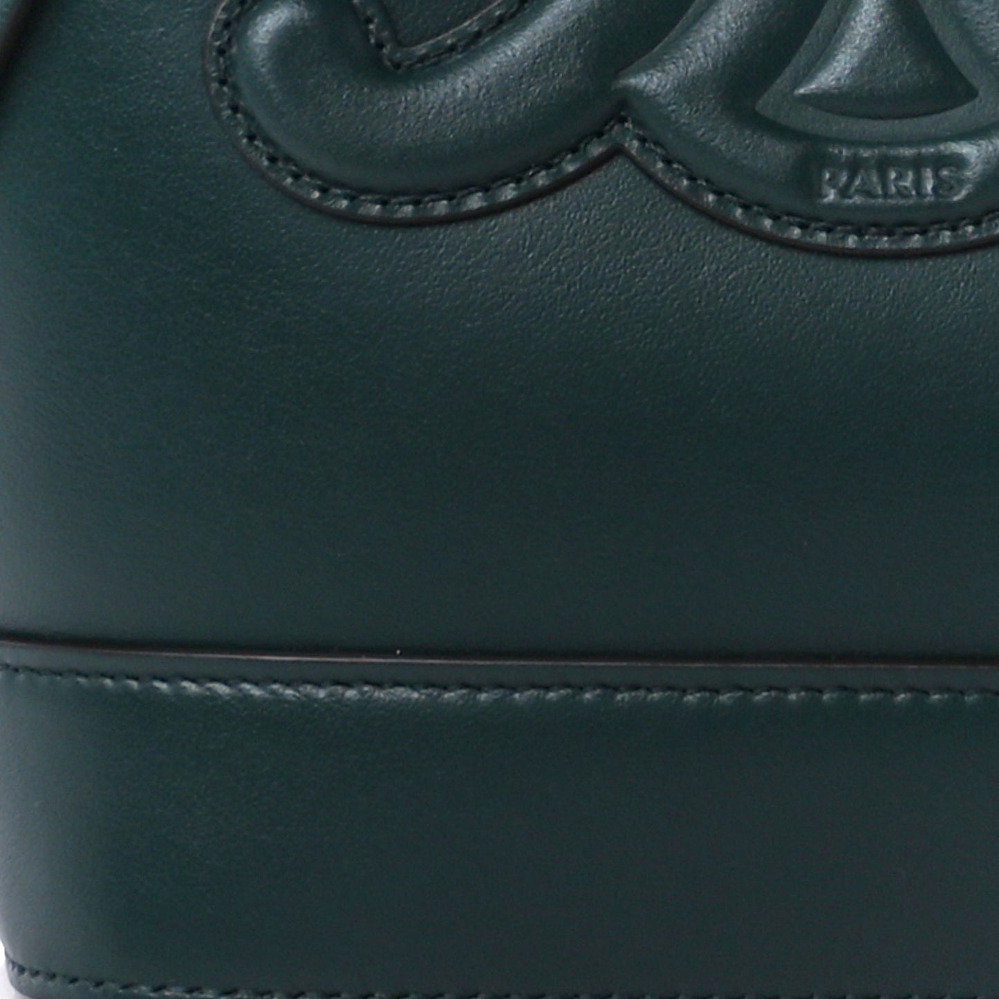 Smooth Calfskin Small Cuir Triomphe Bucket Bag Amazone